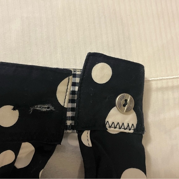 C&B Polka Dot Women's Jacket - Dark Navy and White, size L - Picture 8 of 9